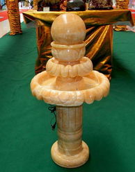 20公分流水摆件喷泉风水球 招财纳福的石料雕刻工艺品选购指南